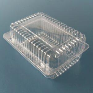 Caserolă cu capac din plastic transparent 1700ml 185x120x75mm