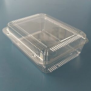 Caserolă cu capac din plastic transparent 3500ml 245x180x80mm